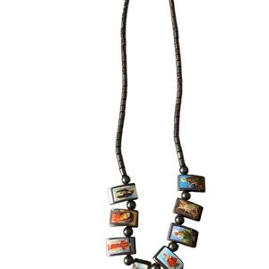 Hematite Saint Icon Necklace